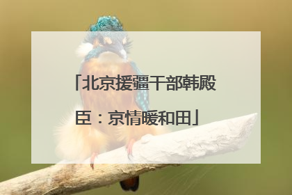 北京援疆干部韩殿臣：京情暖和田
