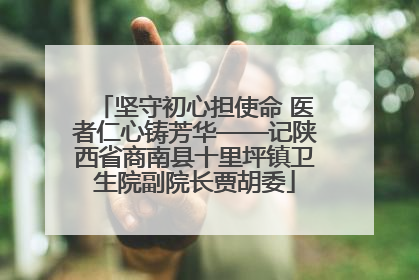 坚守初心担使命 医者仁心铸芳华——记陕西省商南县十里坪镇卫生院副院长贾胡委