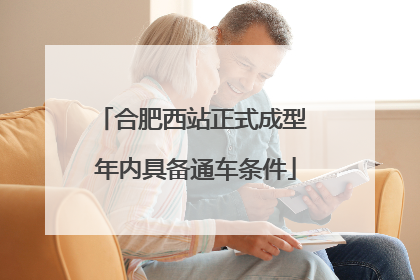 合肥西站正式成型 年内具备通车条件