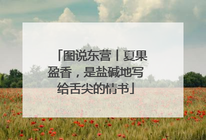 图说东营丨夏果盈香，是盐碱地写给舌尖的情书