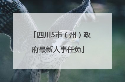 四川5市（州）政府最新人事任免