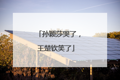 孙颖莎哭了，王楚钦笑了