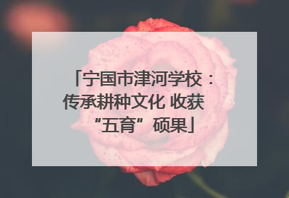宁国市津河学校：传承耕种文化 收获“五育”硕果
