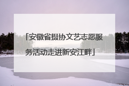 安徽省摄协文艺志愿服务活动走进新安江畔