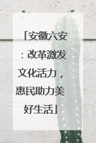 安徽六安：改革激发文化活力，惠民助力美好生活