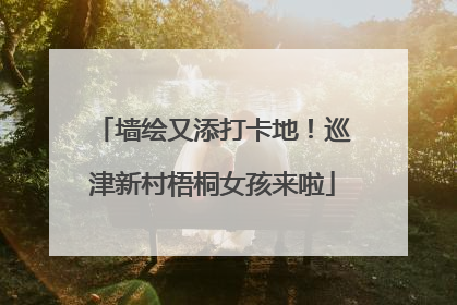 墙绘又添打卡地！巡津新村梧桐女孩来啦