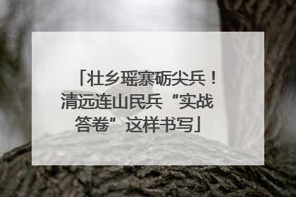 壮乡瑶寨砺尖兵！清远连山民兵“实战答卷”这样书写