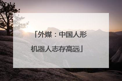 外媒：中国人形机器人志存高远
