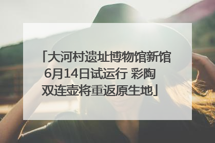 大河村遗址博物馆新馆6月14日试运行 彩陶双连壶将重返原生地