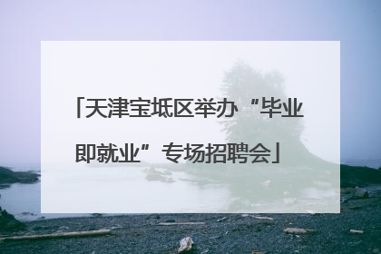 天津宝坻区举办“毕业即就业”专场招聘会