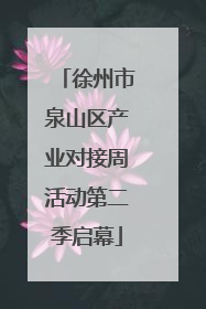 徐州市泉山区产业对接周活动第二季启幕