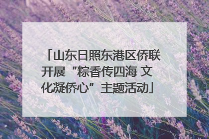 山东日照东港区侨联开展“粽香传四海 文化凝侨心”主题活动