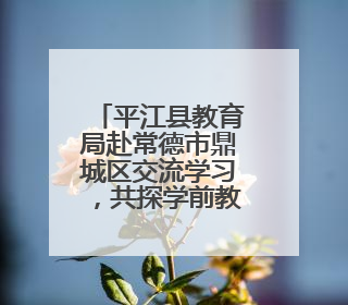 平江县教育局赴常德市鼎城区交流学习，共探学前教育发展新路径