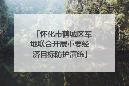 怀化市鹤城区军地联合开展重要经济目标防护演练
