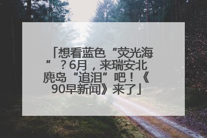 想看蓝色“荧光海”？6月，来瑞安北麂岛“追泪”吧！《90早新闻》来了