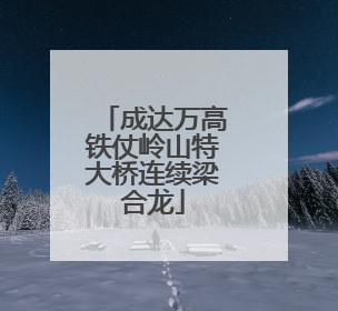 成达万高铁仗岭山特大桥连续梁合龙