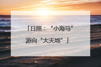 日照：“小海马”游向“大天地”