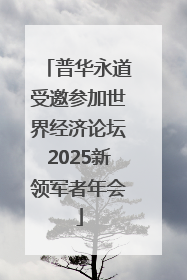 普华永道受邀参加世界经济论坛2025新领军者年会