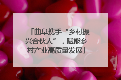 曲阜携手“乡村振兴合伙人”，赋能乡村产业高质量发展