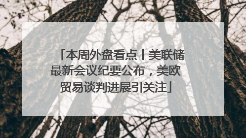 本周外盘看点丨美联储最新会议纪要公布，美欧贸易谈判进展引关注