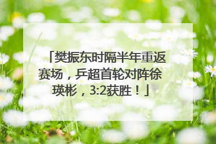 樊振东时隔半年重返赛场，乒超首轮对阵徐瑛彬，3:2获胜！