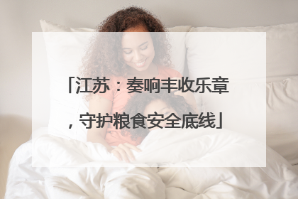 江苏：奏响丰收乐章，守护粮食安全底线