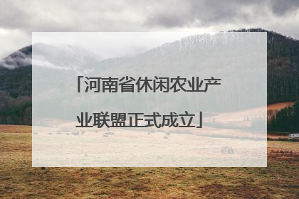 河南省休闲农业产业联盟正式成立