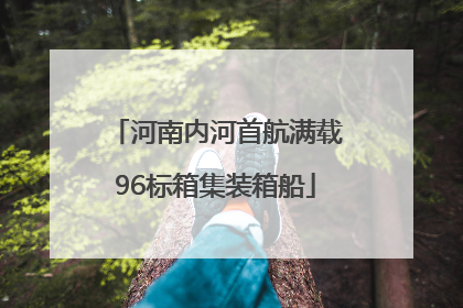 河南内河首航满载96标箱集装箱船