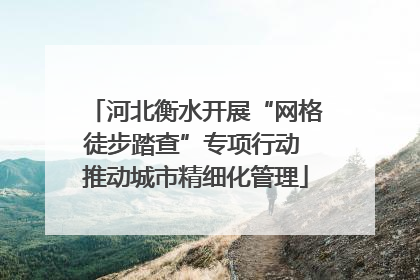 河北衡水开展“网格徒步踏查”专项行动 推动城市精细化管理