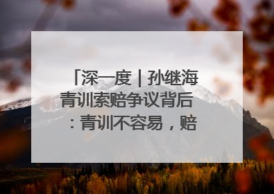 深一度｜孙继海青训索赔争议背后：青训不容易，赔偿可仲裁