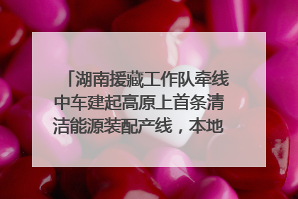 湖南援藏工作队牵线中车建起高原上首条清洁能源装配产线，本地大学生成车间检验员
