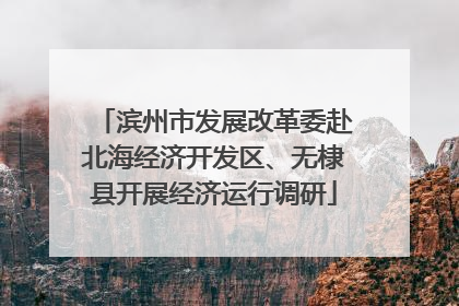 滨州市发展改革委赴北海经济开发区、无棣县开展经济运行调研