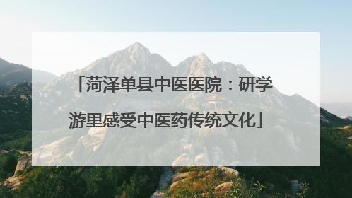 菏泽单县中医医院：研学游里感受中医药传统文化
