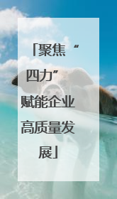 聚焦“四力” 赋能企业高质量发展