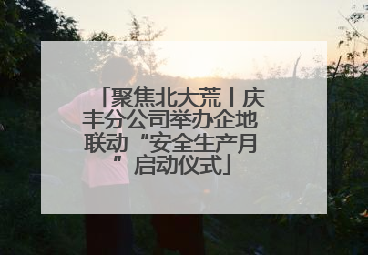 聚焦北大荒丨庆丰分公司举办企地联动“安全生产月”启动仪式