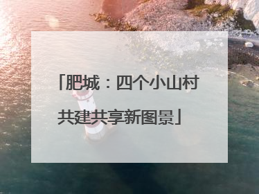 肥城：四个小山村共建共享新图景