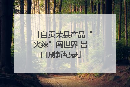 自贡荣县产品“火辣”闯世界 出口刷新纪录