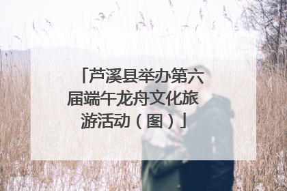 芦溪县举办第六届端午龙舟文化旅游活动（图）