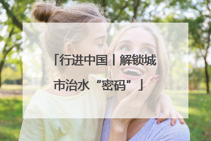 行进中国丨解锁城市治水“密码”