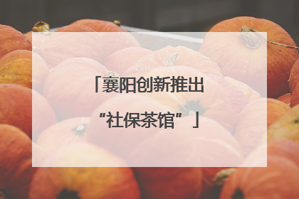 襄阳创新推出“社保茶馆”