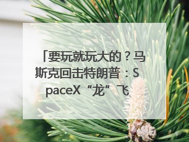 要玩就玩大的？马斯克回击特朗普：SpaceX“龙”飞船将立即退役！