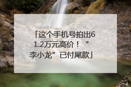 这个手机号拍出61.2万元高价！“李小龙”已付尾款