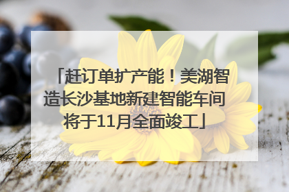 赶订单扩产能！美湖智造长沙基地新建智能车间将于11月全面竣工