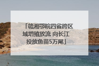 赣湘鄂皖四省跨区域增殖放流 向长江投放鱼苗5万尾