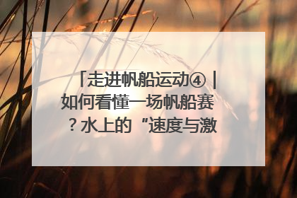 走进帆船运动④｜如何看懂一场帆船赛？水上的“速度与激情”同样精彩