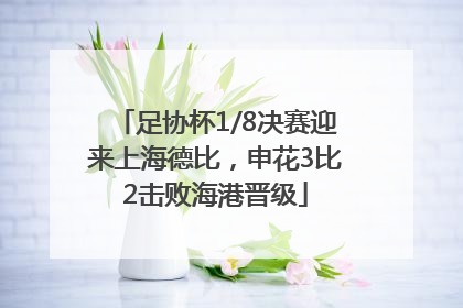 足协杯1/8决赛迎来上海德比，申花3比2击败海港晋级