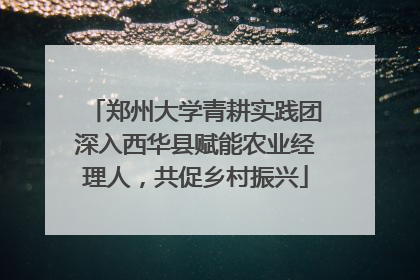 郑州大学青耕实践团深入西华县赋能农业经理人，共促乡村振兴