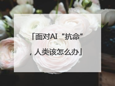 面对AI“抗命”，人类该怎么办