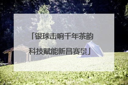 银球击响千年茶韵 科技赋能新昌赛景