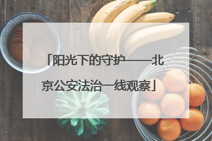阳光下的守护——北京公安法治一线观察